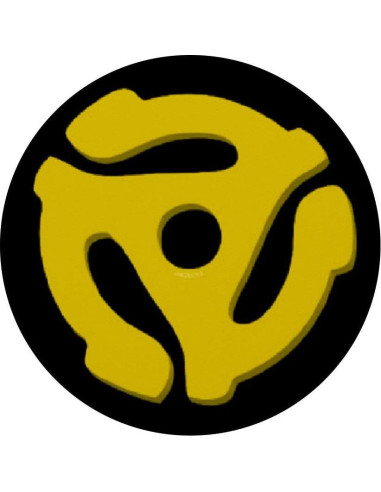 Spindle de Disco de Vinilo 45 PopSockets Grip Amarillo