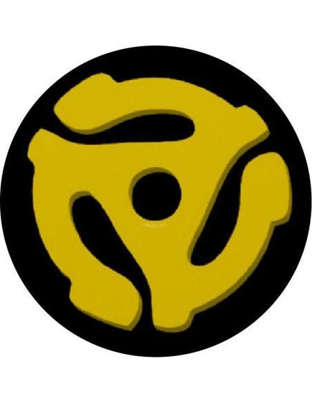 Spindle de Disco de Vinilo 45 PopSockets Grip Amarillo