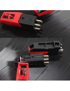 Aguja de Reemplazo para Tocadiscos Ywhomal NP1 NP6 - Paquete de 4 2