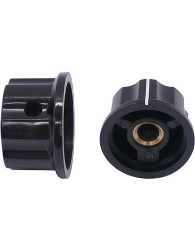 Perillas Rotativas Taiss 10pcs 23mm Negro 6.4mm Ajustables