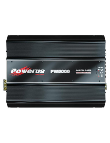 Amplificador de Automóvil POWERUS PW5000 5600W 2 Ohm Clase D