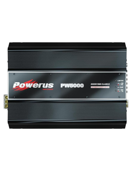Amplificador de Automóvil POWERUS PW5000 5600W 2 Ohm Clase D