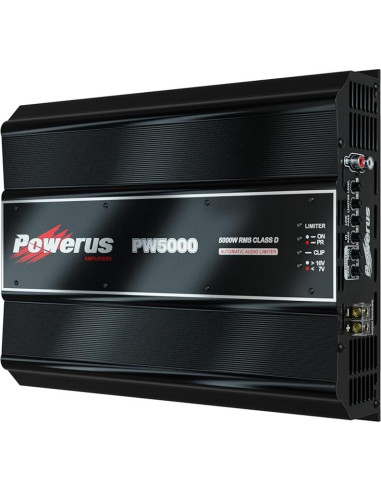 Amplificador de Automóvil POWERUS PW5000 5600W 2 Ohm Clase D