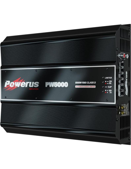 Amplificador de Automóvil POWERUS PW5000 5600W 2 Ohm Clase D