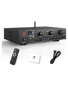 Amplificador de Audio Vangoa 800W 5.1 Canales Estéreo USB SD FM