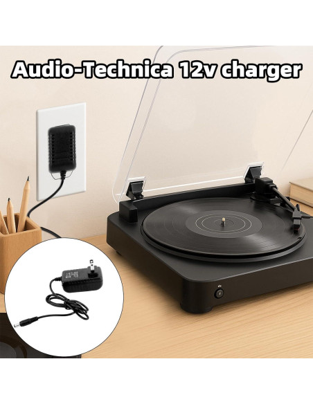 Adaptador 12V Audio Technica AT-LP60X AT-LP120XUSB-BK 1.8m