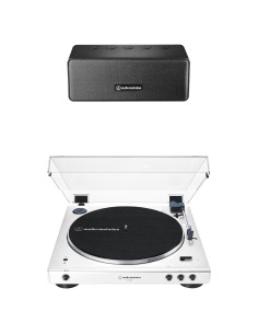 Tornamesa Bluetooth Audio-Technica AT-LP60XBT + Altavoz AT-SP65XBT