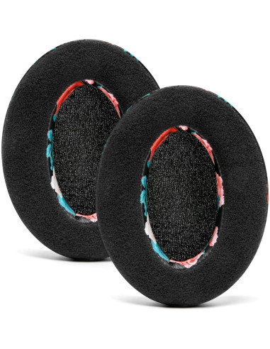 Almohadillas de Reemplazo WC para Auriculares ATH M50X - Floral Negro
