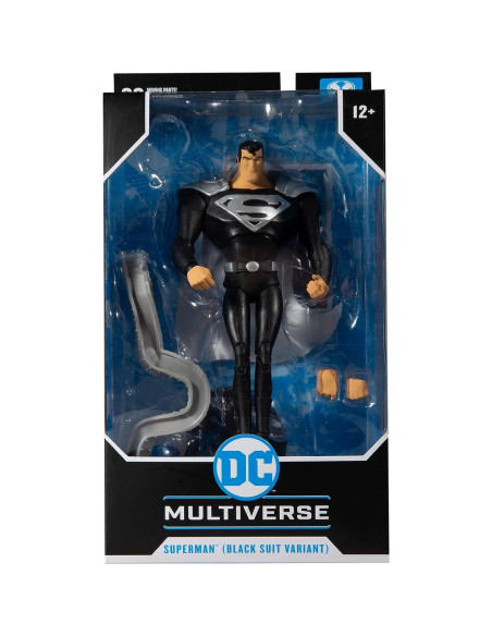 Figura de Acción McFarlane Toys Superman Traje Negro 17.78 cm