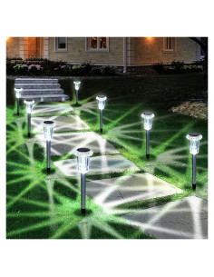 Luces Solares Eyrosa para Jardín, Paquete de 10, 150 Lúmenes