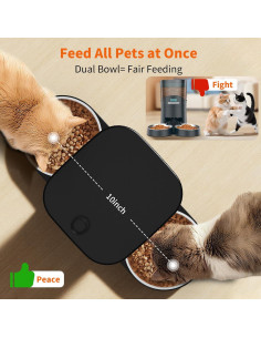 Dispensador Automático de Comida para Gatos HoneyGuaridan S25D con WiFi 2