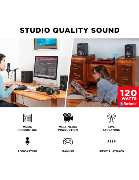 Monitores de Estudio M-AUDIO BX3BT 120W Bluetooth 3.5"