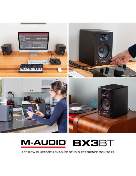 Monitores de Estudio M-AUDIO BX3BT 120W Bluetooth 3.5"