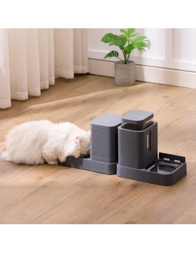 Comedero y dispensador de agua ZOMISIA 3.03L x2 para gatos