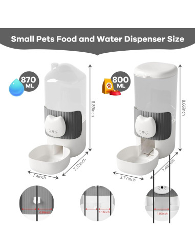Dispensador Automático de Comida y Agua Yummy Sam 0.8L