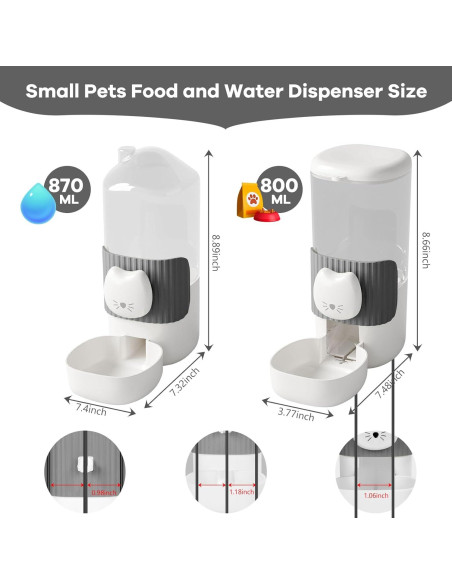 Dispensador Automático de Comida y Agua Yummy Sam 0.8L