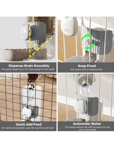 Dispensador Automático de Comida y Agua Yummy Sam 0.8L