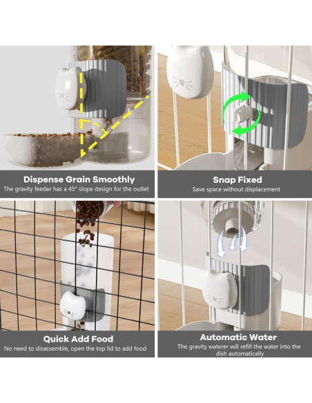 Dispensador Automático de Comida y Agua Yummy Sam 0.8L