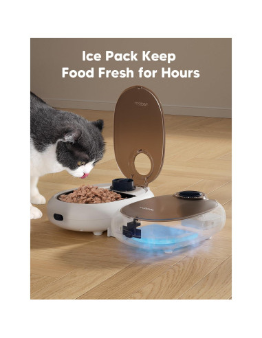 Dispensador Automático de Comida WOPET para Gatos y Perros 1.07kg