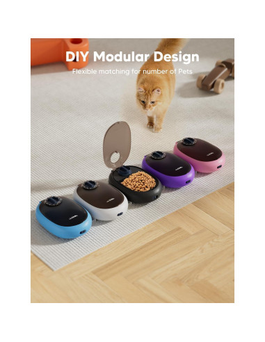 Dispensador Automático de Comida WOPET para Gatos y Perros 1.07kg