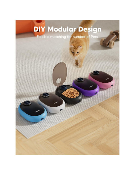 Dispensador Automático de Comida WOPET para Gatos y Perros 1.07kg