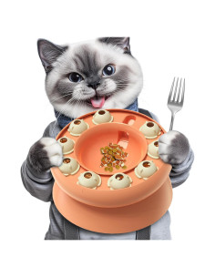 Comedero de Rompecabezas KADTC para Gatos - 20.7x8.9 cm