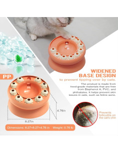 Comedero de Rompecabezas KADTC para Gatos - 20.7x8.9 cm 2