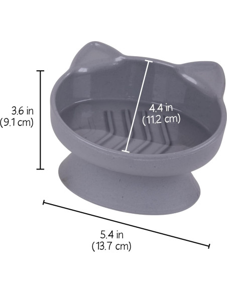 Tazones Elevados para Gato Kitty City 2pk - Diseño Moderno