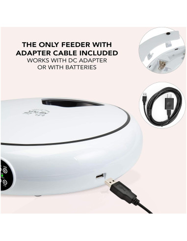 Dispensador Automático de Comida Arf Pets 5 Comidas 1 Taza