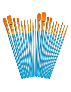 Conjunto de Pinceles Acrílicos Soucolor 20 Piezas para Artistas