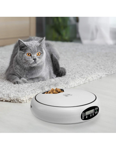 Dispensador Automático de Comida Arf Pets 5 Comidas 1 Taza