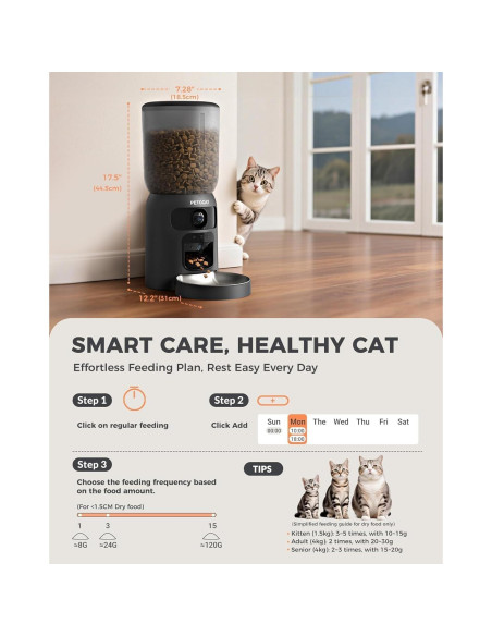 Comedero Automático PETLIBRO 6L con Doble Cámara HD 2K y Wi-Fi