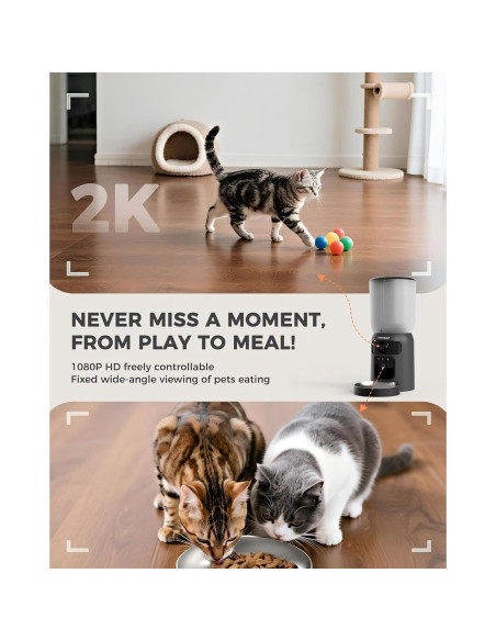 Comedero Automático PETLIBRO 6L con Doble Cámara HD 2K y Wi-Fi