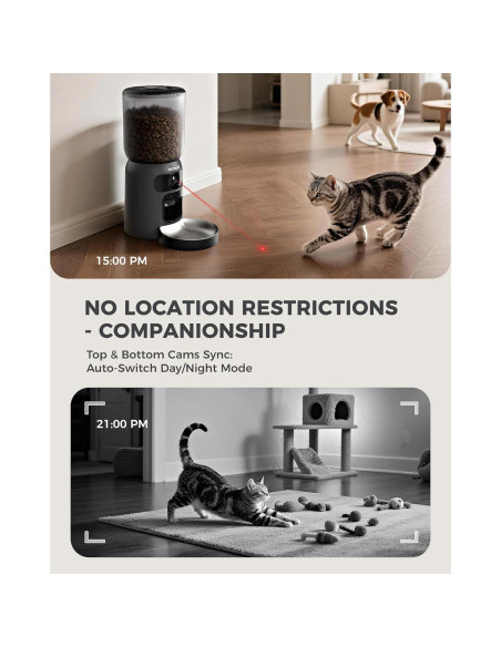 Comedero Automático PETLIBRO 6L con Doble Cámara HD 2K y Wi-Fi