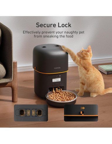 Comedero Automático para Gatos Yuposl 2L con Programación