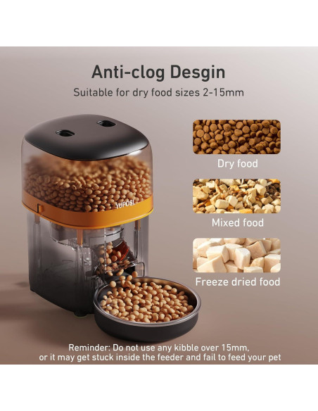 Comedero Automático para Gatos Yuposl 2L con Programación