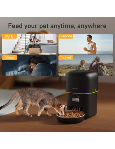 Comedero Automático para Gatos Yuposl 2L con Programación