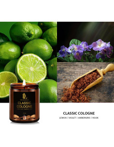 Vela Aromática de Soja Colonia Clásica 198g - Regalo Hombre 2