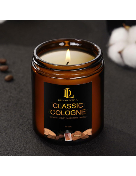 Vela Aromática de Soja Colonia Clásica 198g - Regalo Hombre