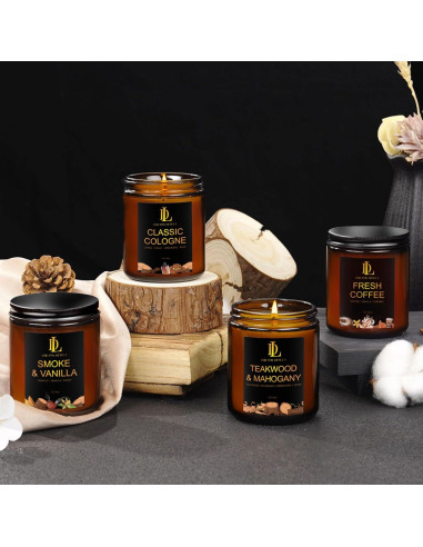 Vela Aromática de Soja Colonia Clásica 198g - Regalo Hombre