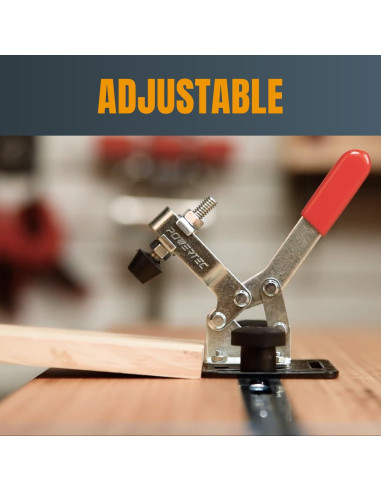 Kit de Abrazaderas de Palanca POWERTEC 72138 con T-Rail 91.4 cm