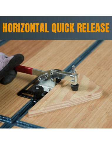 Kit de Abrazaderas de Palanca POWERTEC 72138 con T-Rail 91.4 cm