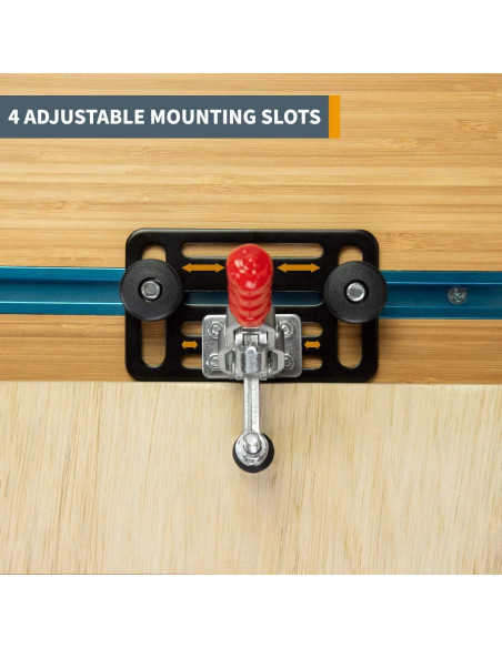 Kit de Abrazaderas de Palanca POWERTEC 72138 con T-Rail 91.4 cm