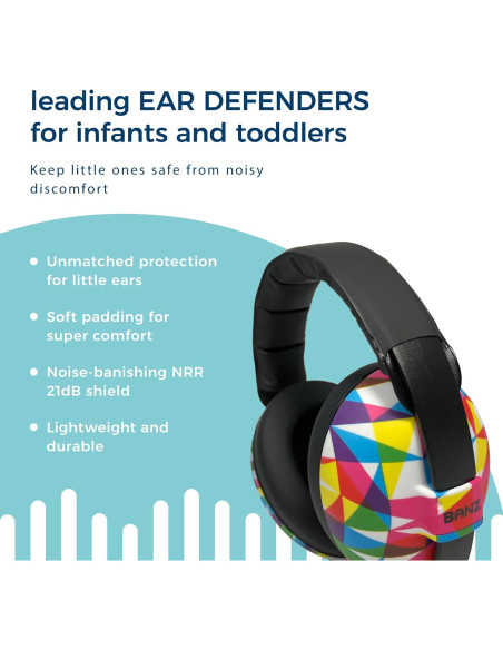 Auriculares Banz Bubzee para Bebés - Protección Auditiva NRR 26dB
