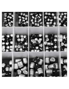 Kit de 400 Capacitores Electrolíticos Aluminio 0.1uF-1000uF