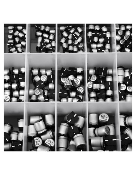 Kit de 400 Capacitores Electrolíticos Aluminio 0.1uF-1000uF