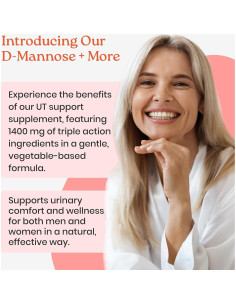 Cápsulas D-Mannose NewLife Naturals 1400mg 60 Unidades 2