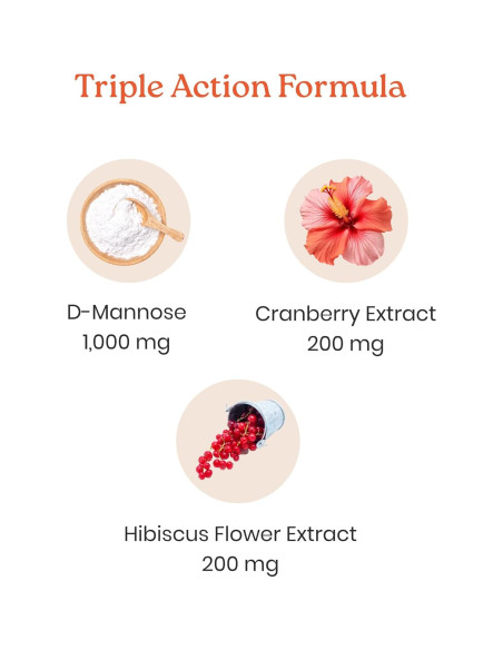 Cápsulas D-Mannose NewLife Naturals 1400mg 60 Unidades