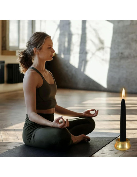 Vela de Meditación Sin Goteo Gedengni - Cera de Abeja 20 Min