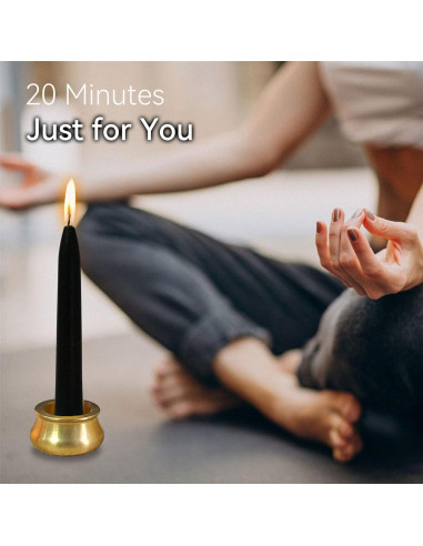 Vela de Meditación Sin Goteo Gedengni - Cera de Abeja 20 Min